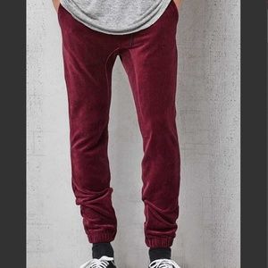 PacSun velour sweatpants size small men’s wine new